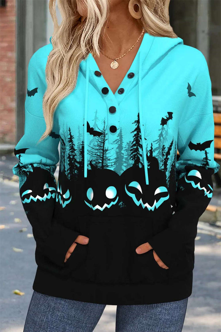 Vera | Hoodie Citrouille & Chauve-Souris