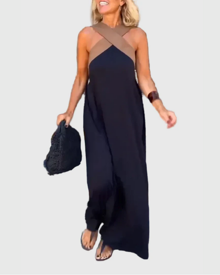 Elena | Robe Maxi Élégante et Fluide