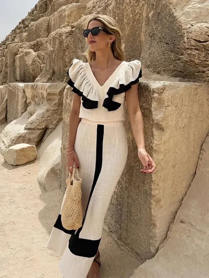 Maya - Ensemble Élégant en Deux Pièces
