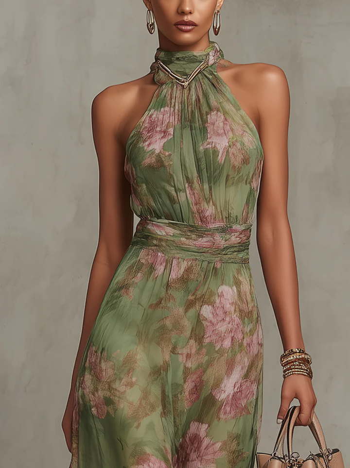 LIVIA | ROBE MAXI FLORALE ÉLÉGANTE