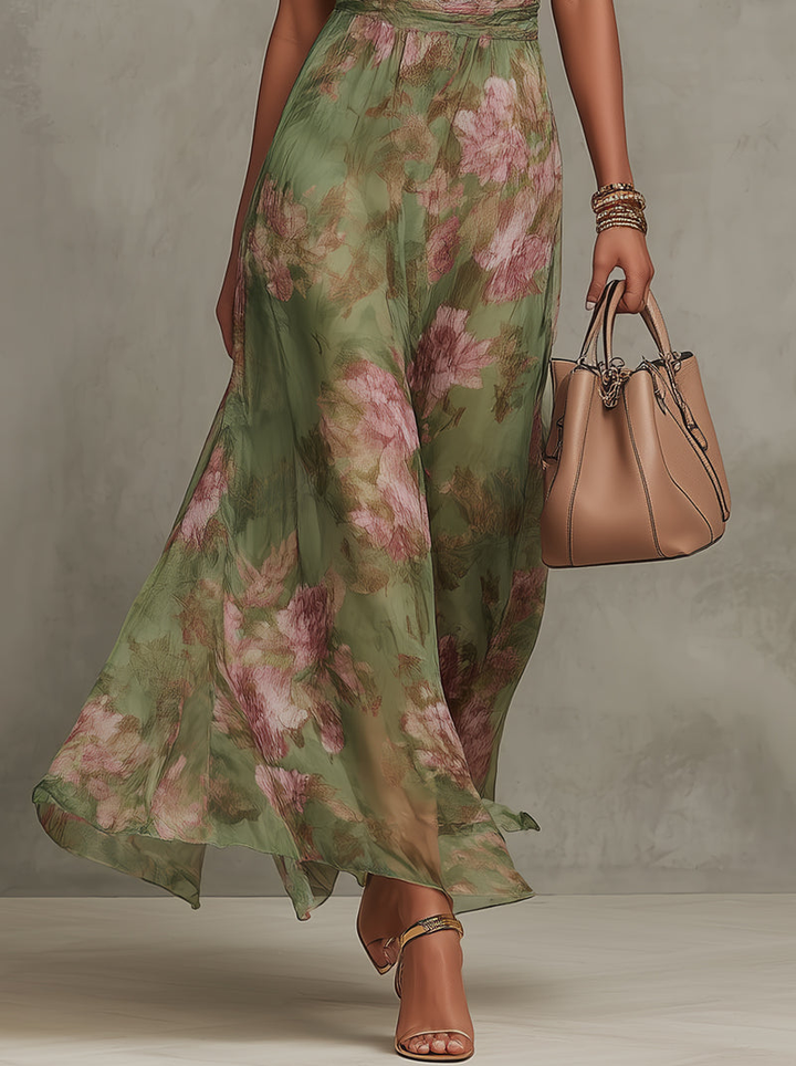 LIVIA | ROBE MAXI FLORALE ÉLÉGANTE