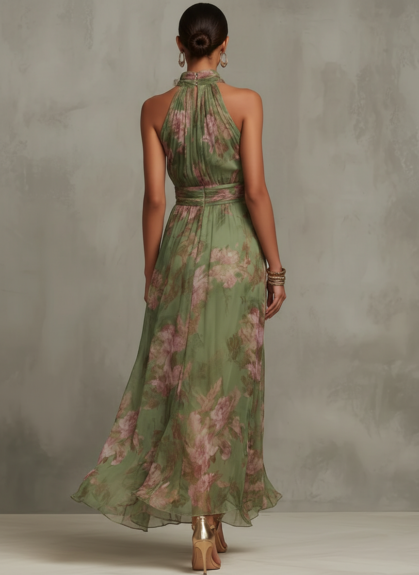 LIVIA | ROBE MAXI FLORALE ÉLÉGANTE