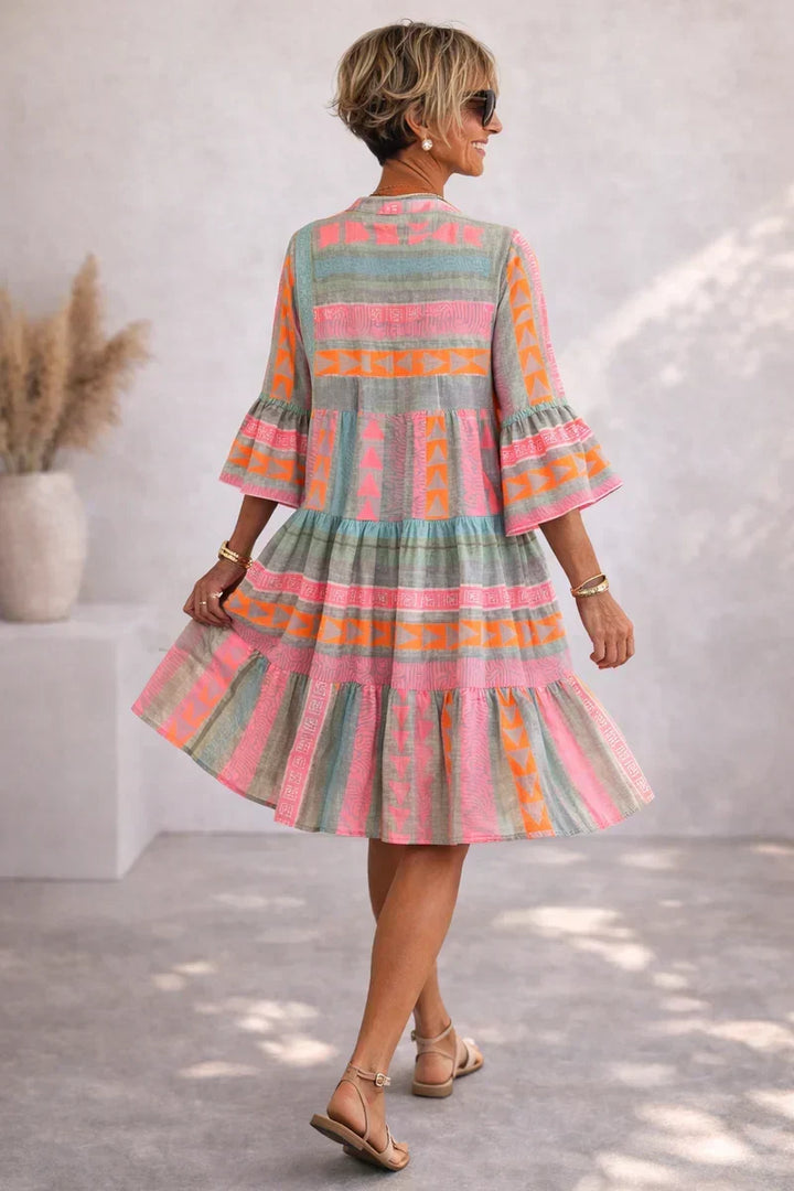 NOVA | Robe Midi Vibrante