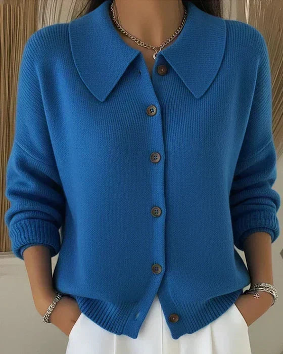 Marilyn | Cardigan à boutons avec col