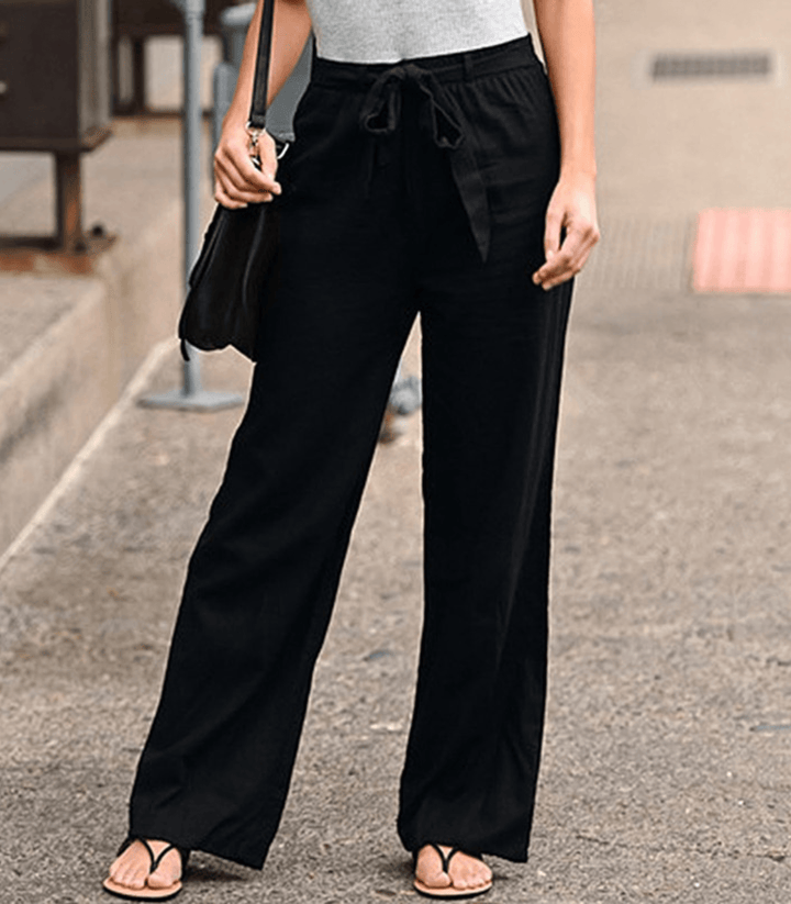 Joleen - Pantalon Décontracté Femme avec Cordon de Serrage et Taille Élastique