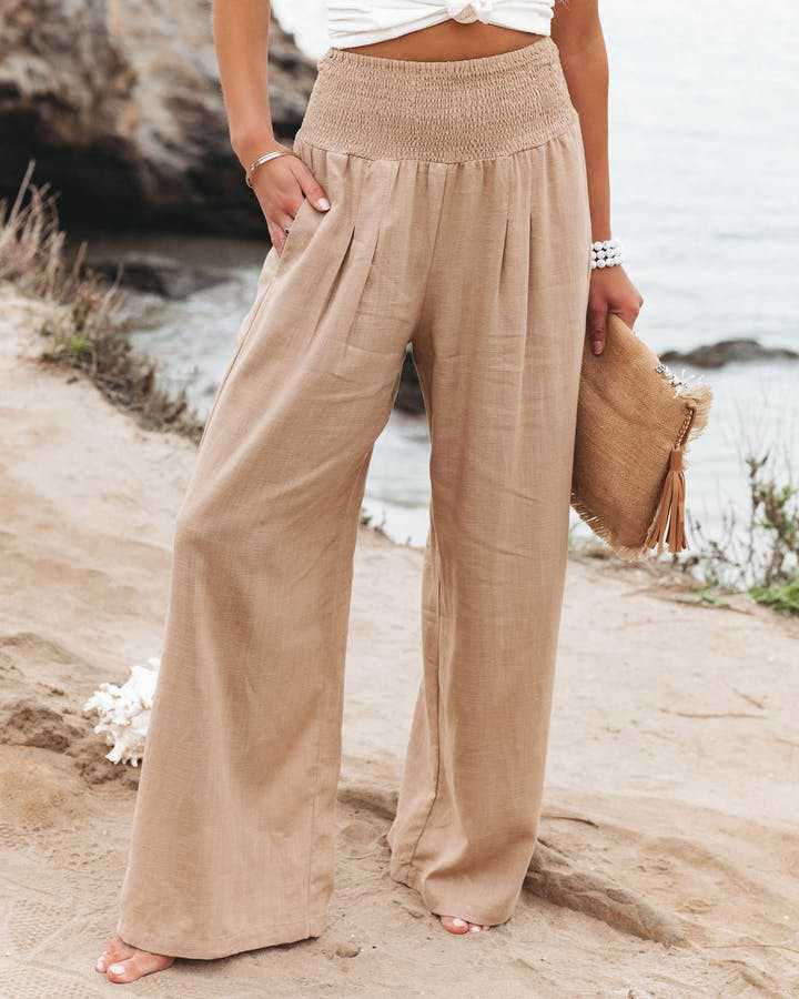Aileen - Pantalons de Plage Amples