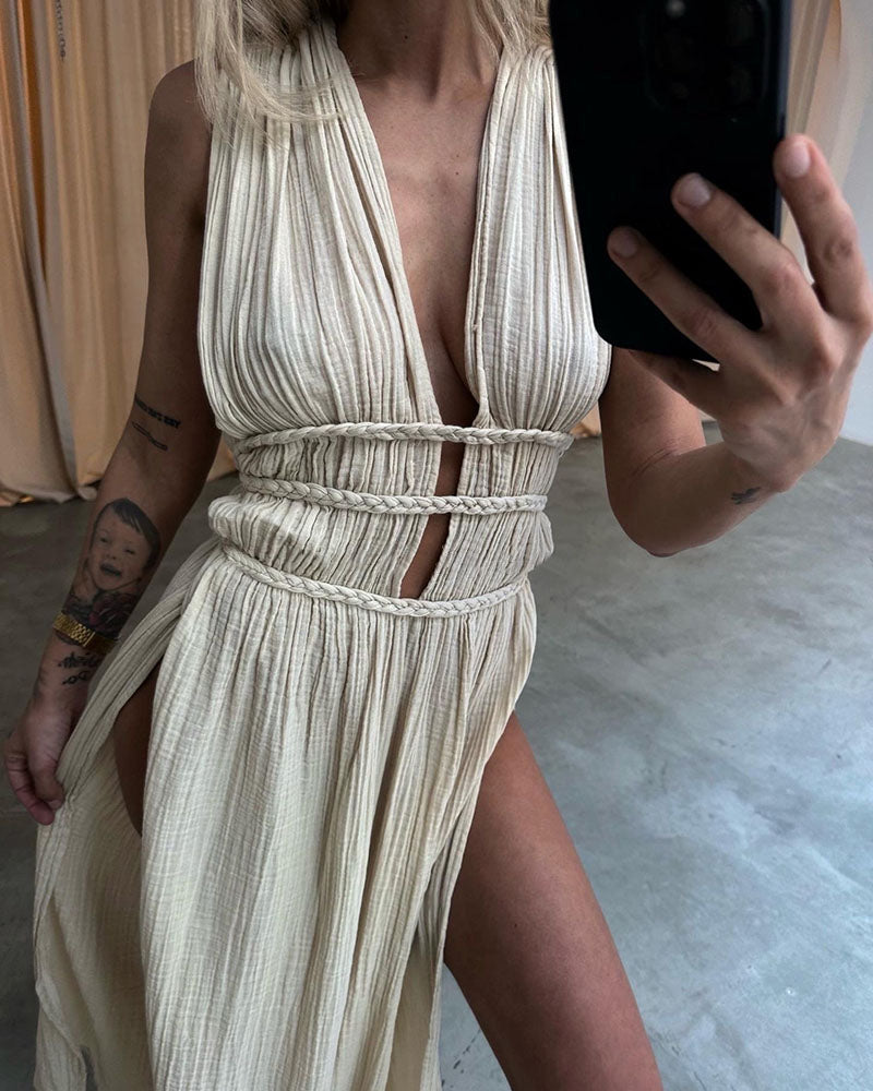 Zolla - Robe Texturée Fendue