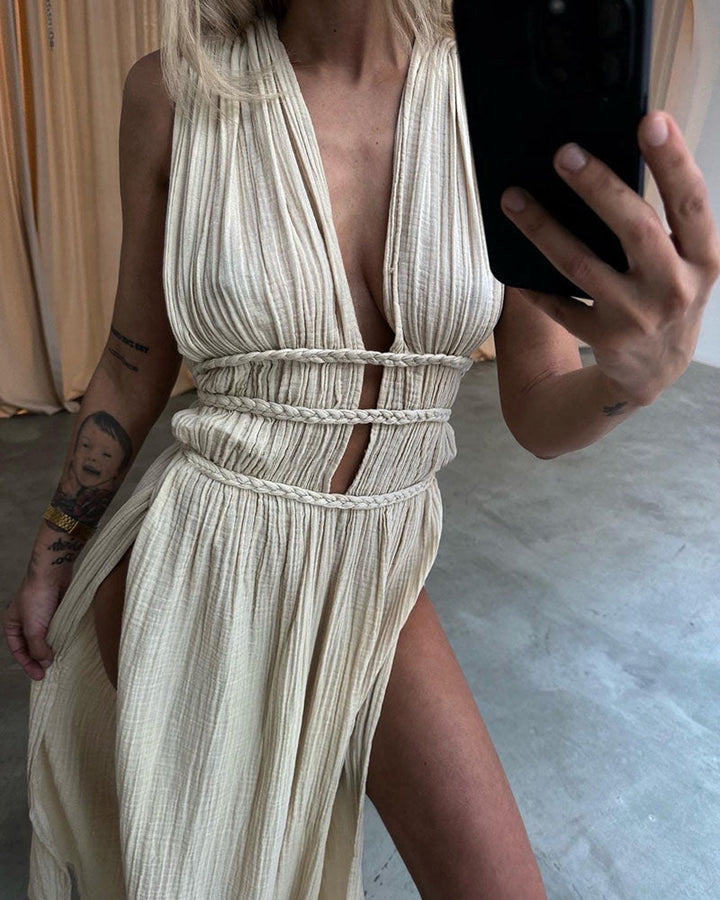 Zolla - Robe Texturée Fendue