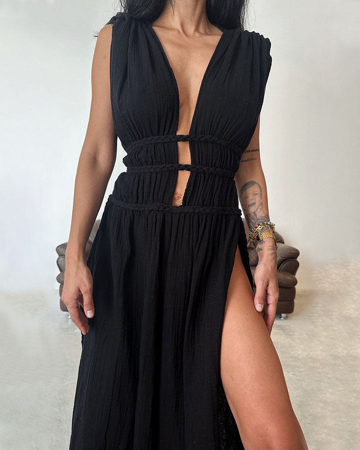 Zolla - Robe Texturée Fendue
