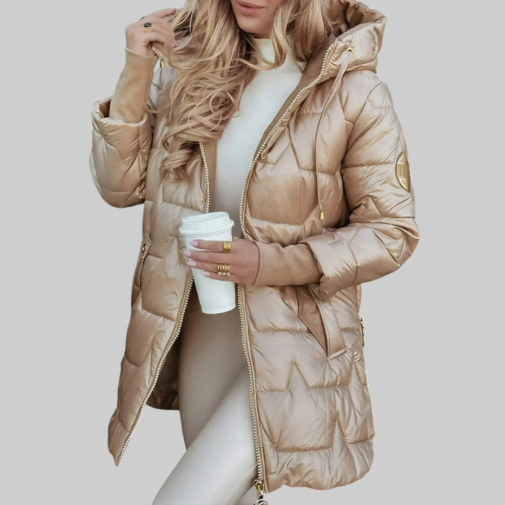 Cecilia | Manteau d'Automne Élégant avec Capuche