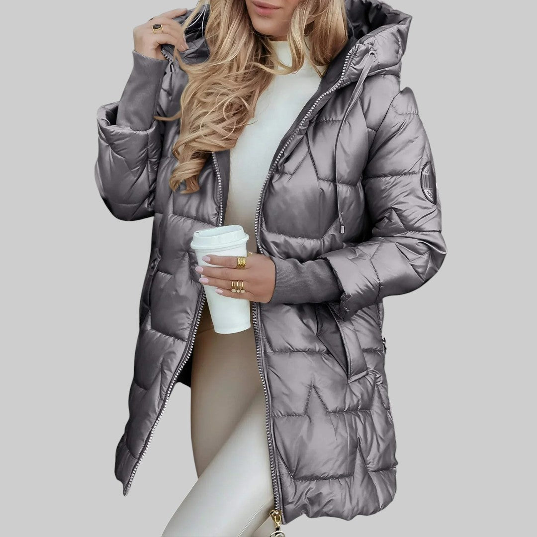 Cecilia | Manteau d'Automne Élégant avec Capuche
