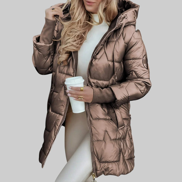 Cecilia | Manteau d'Automne Élégant avec Capuche