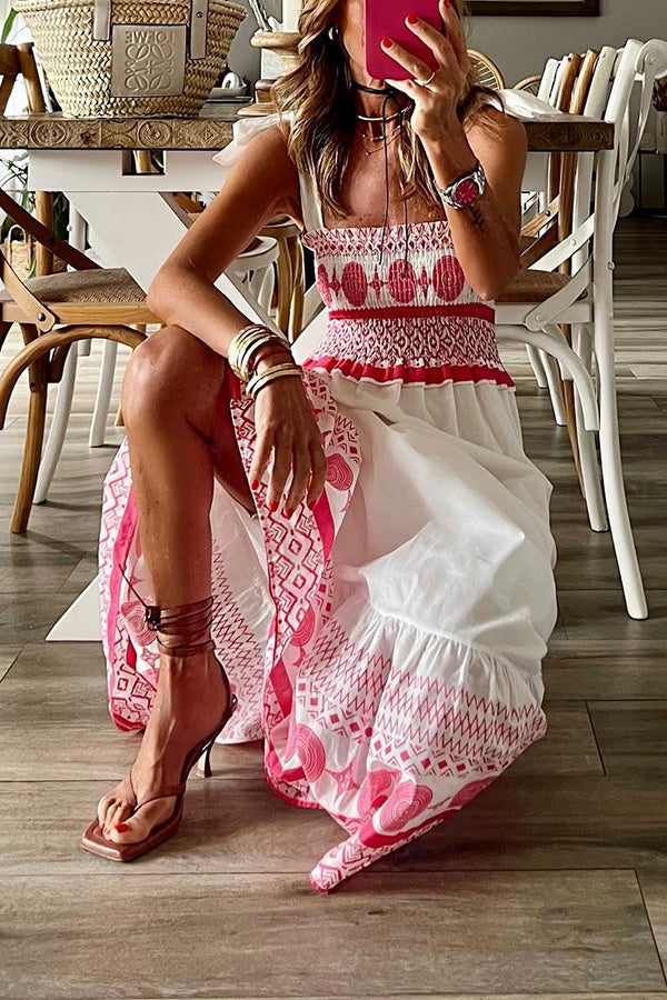 Rianna - Robe Maxi Bohémienne d'Été