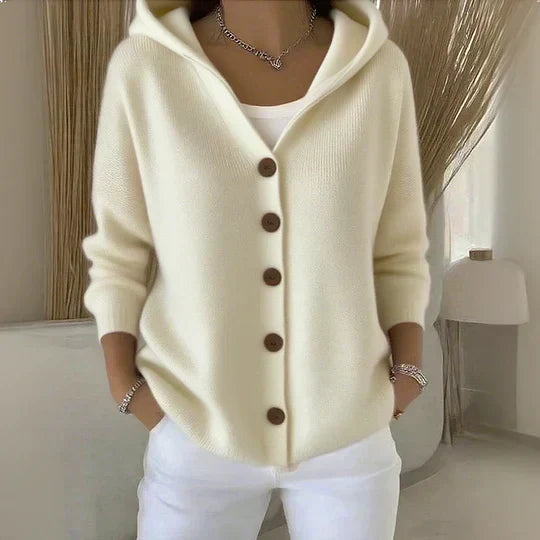 Doris | Gilet en Tricot à Capuche