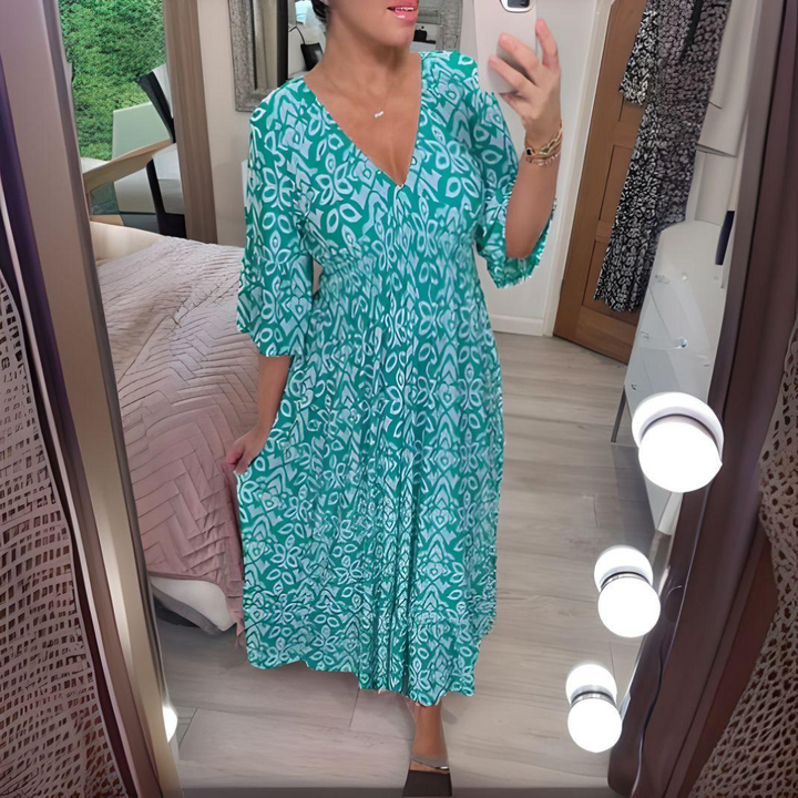Lillia - Robe Boho Imprimée