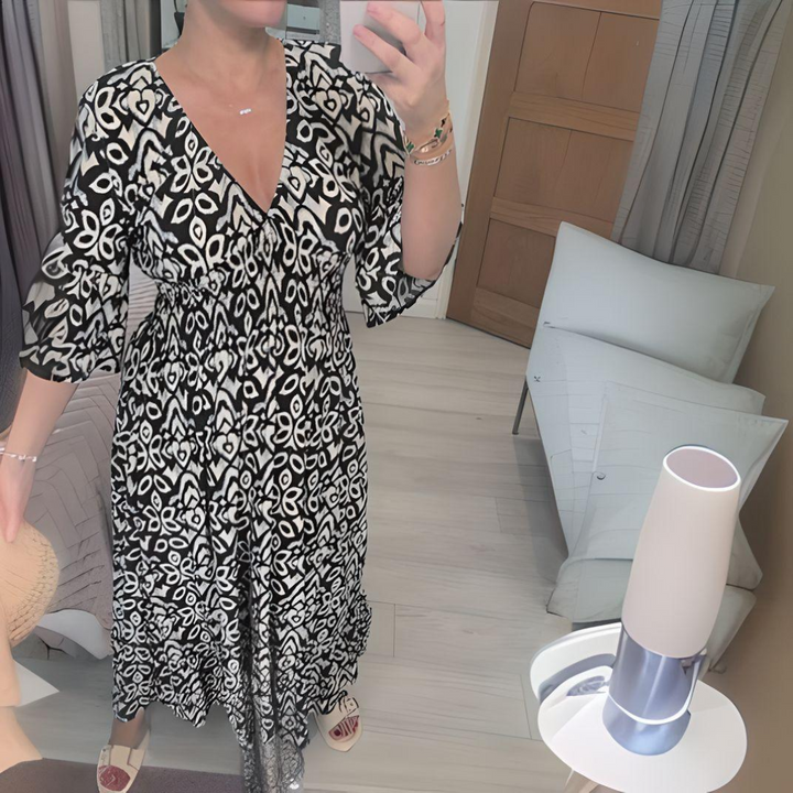 Lillia - Robe Boho Imprimée