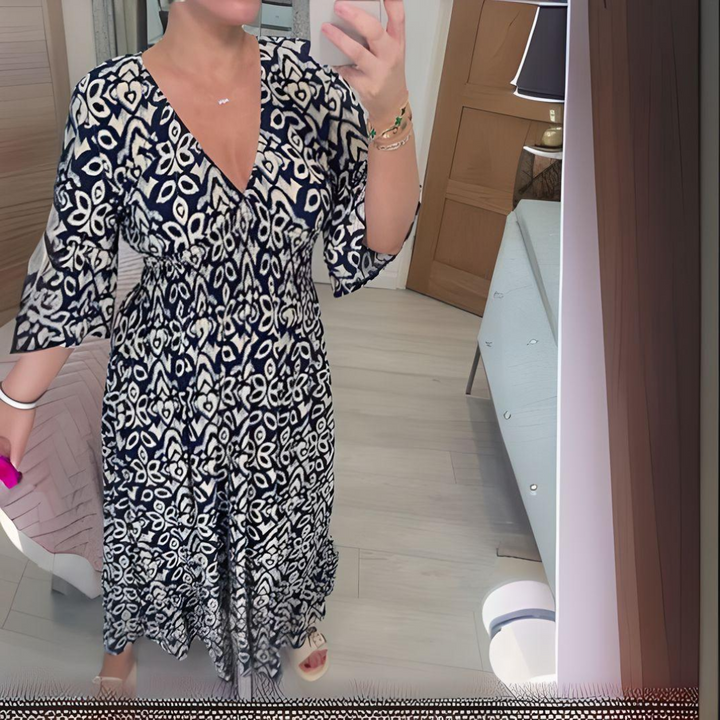 Lillia - Robe Boho Imprimée