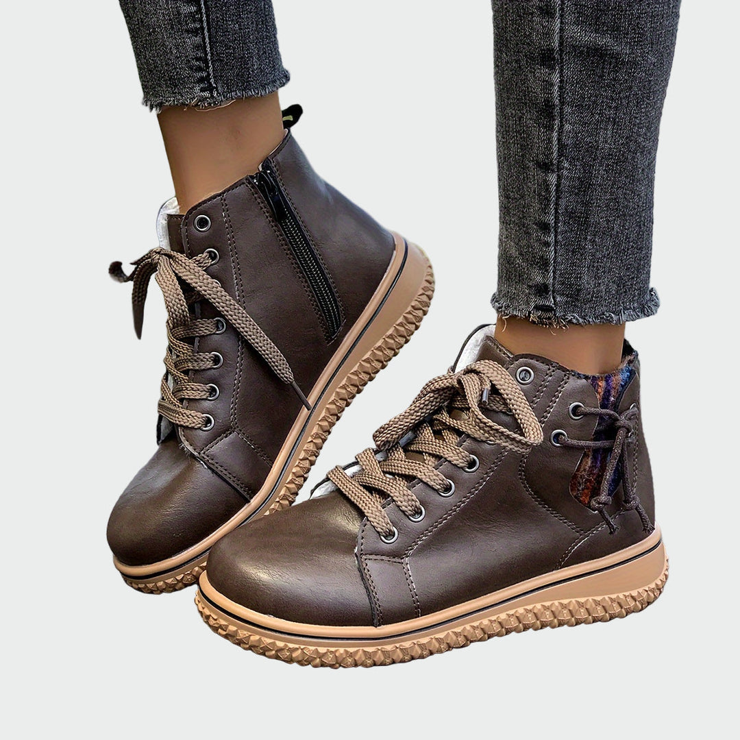 Bottes Orthopédiques en Cuir à Cheville