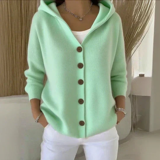 Doris | Gilet en Tricot à Capuche