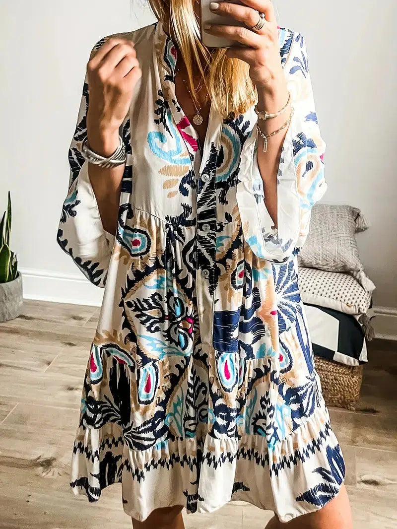 Veronique - Robe Tunique Bohémienne