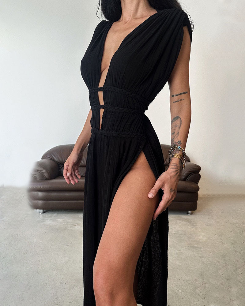 Zolla - Robe Texturée Fendue
