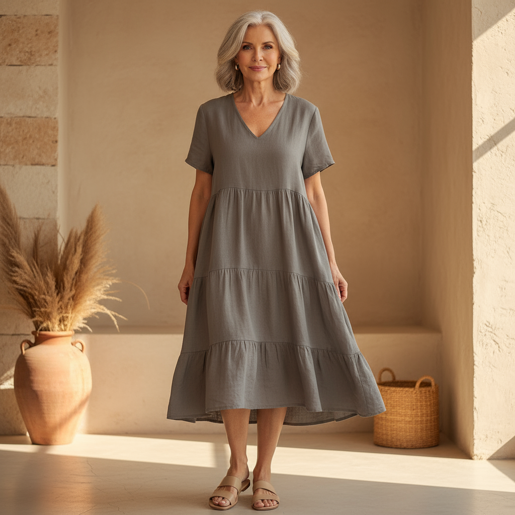 Bexley - Robe d'Été Décontractée avec Décolleté en V