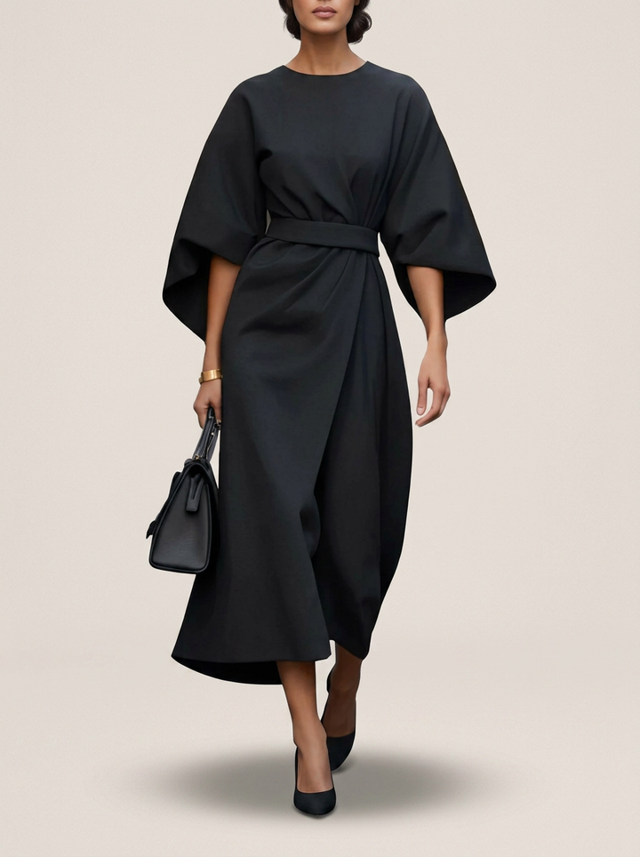 KATARZYNA | ROBE MAXI AVEC MANCHES KIMONO