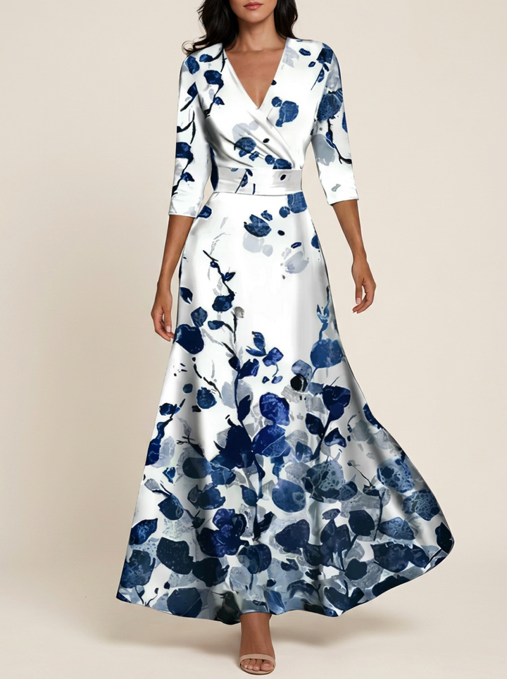 CALLA | Robe Maxi Florale Sculptante