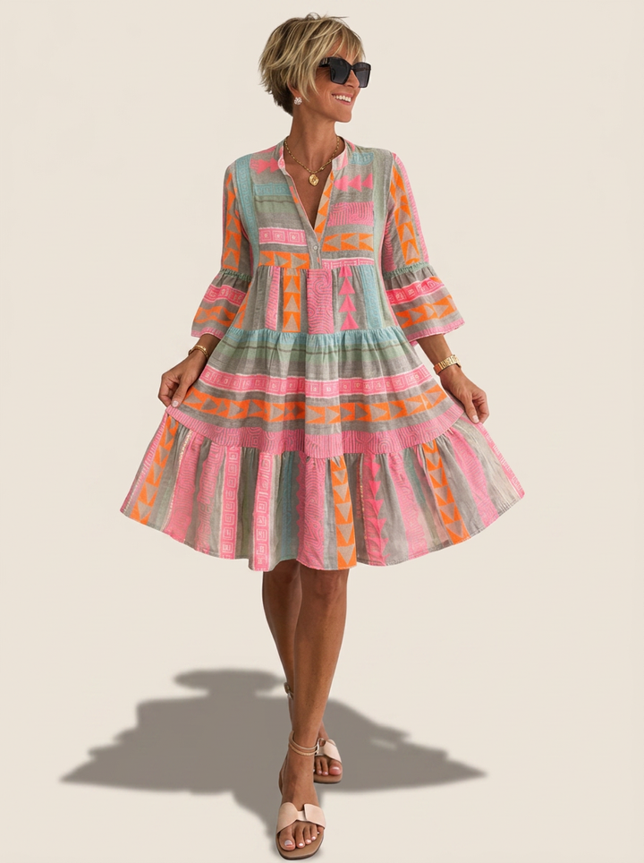 NOVA | Robe Midi Vibrante