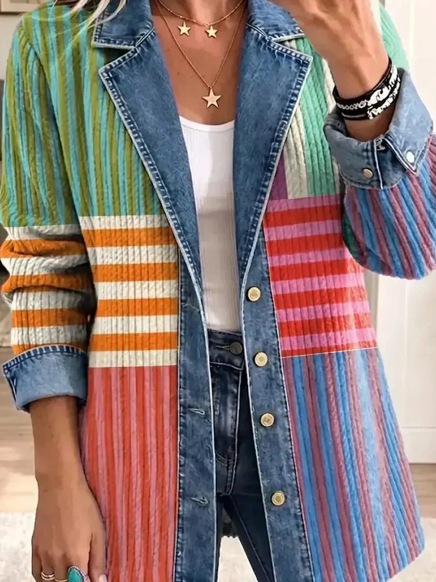 Samantha | Veste en Art Géométrique Rétro