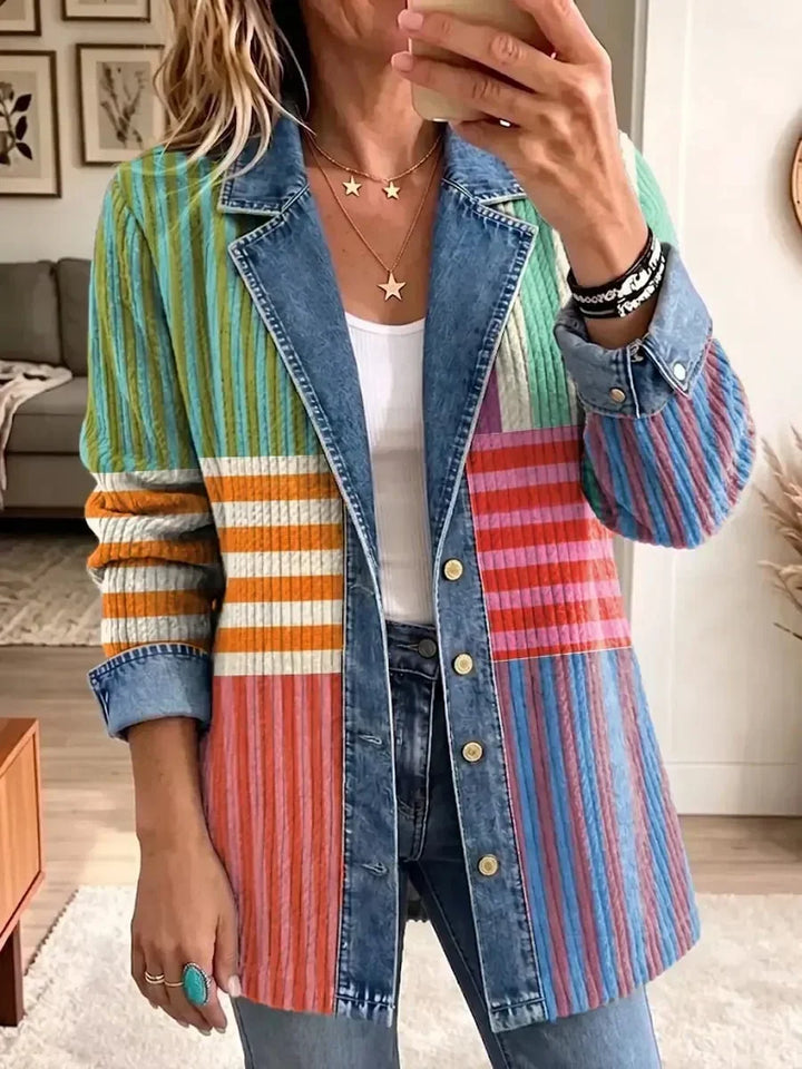 Samantha | Veste en Art Géométrique Rétro