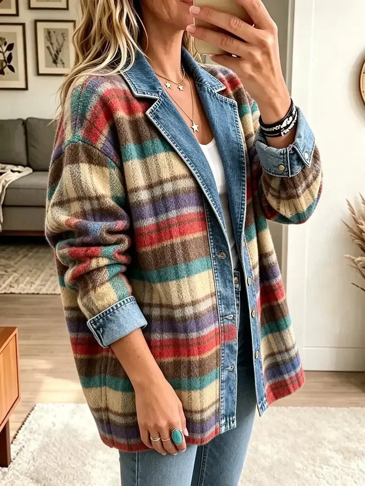 Sarah | Veste en Jean Vintage Patchwork