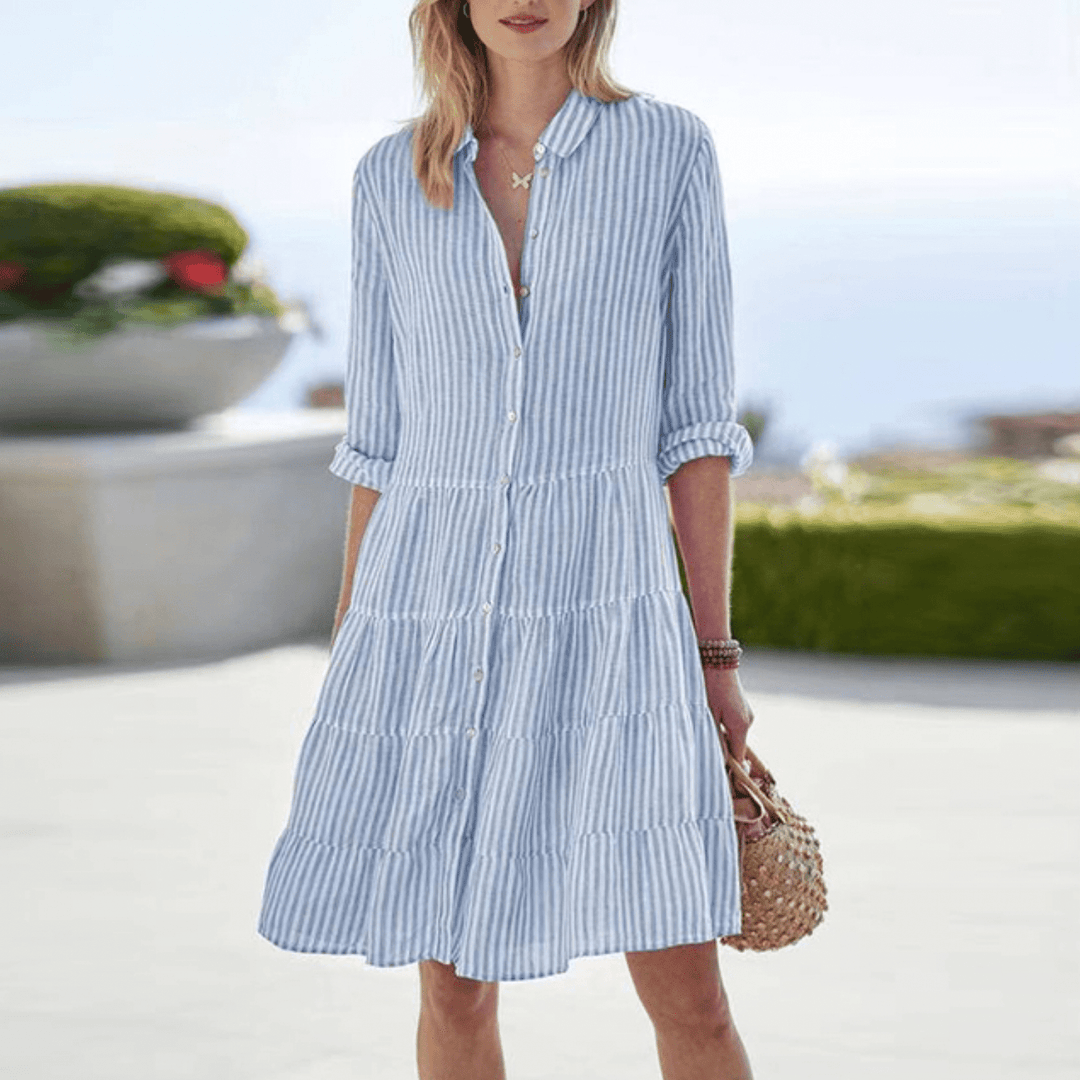 LOLITA | ROBE CÔTIÈRE À RAYURES