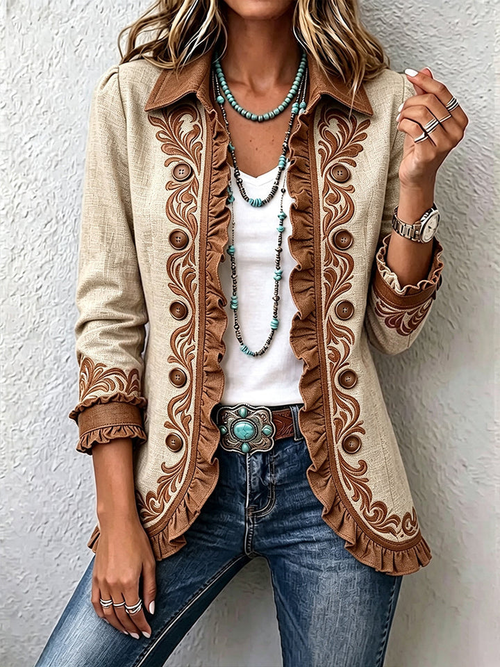 Isabelle | Veste Foulard Bohème Vintage