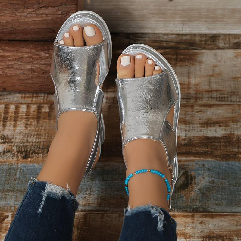 Baylie - Sandales Métalliques Élégantes