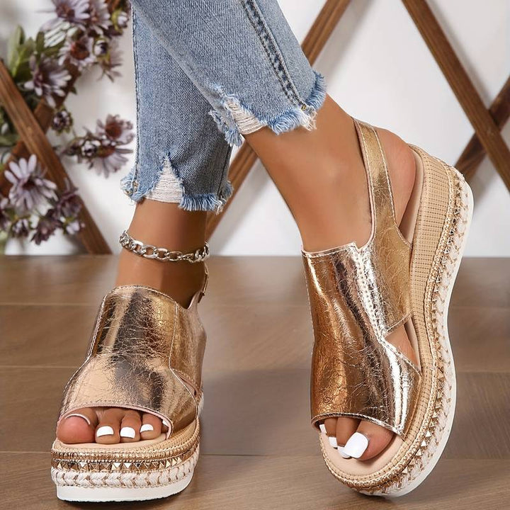 Baylie - Sandales Métalliques Élégantes