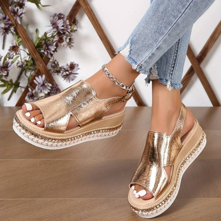 Baylie - Sandales Métalliques Élégantes
