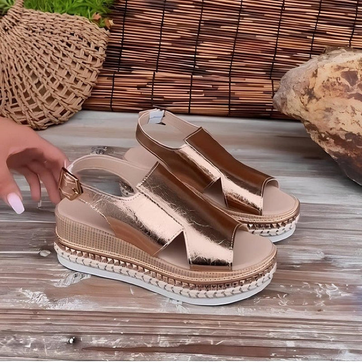 Baylie - Sandales Métalliques Élégantes