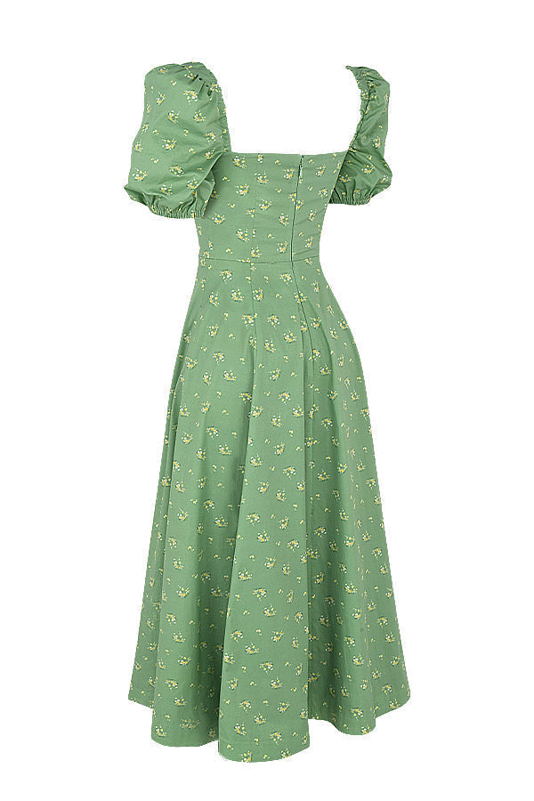 Aviana - Robe à Manches Bouffantes