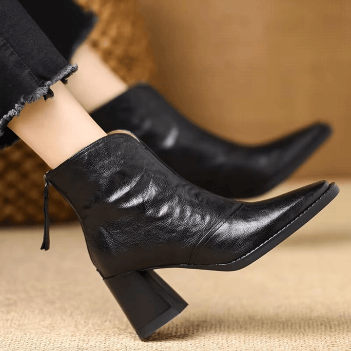 Claudia | Bottines à talon moyen de luxe