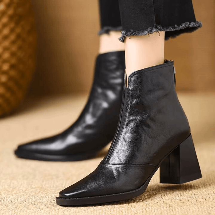 Claudia | Bottines à talon moyen de luxe