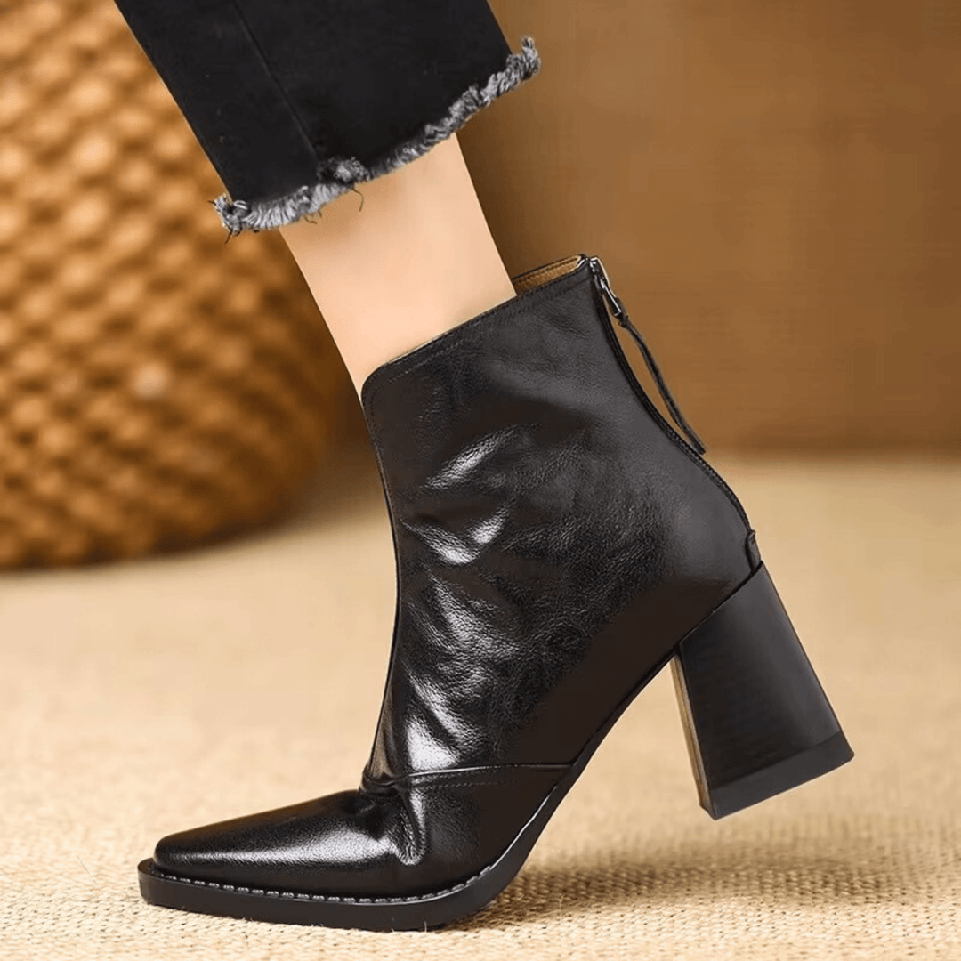 Claudia | Bottines à talon moyen de luxe