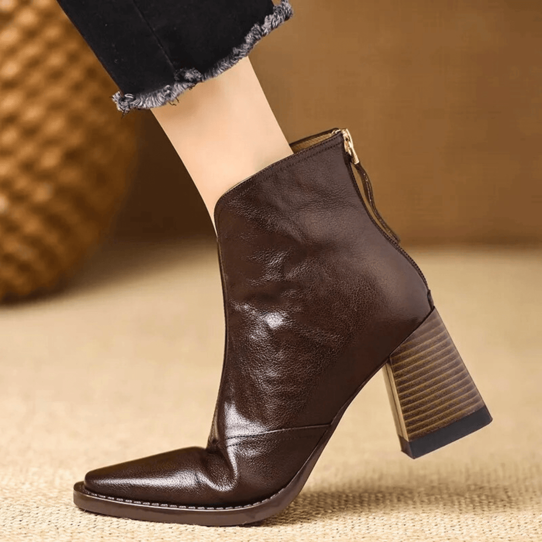 Claudia | Bottines à talon moyen de luxe