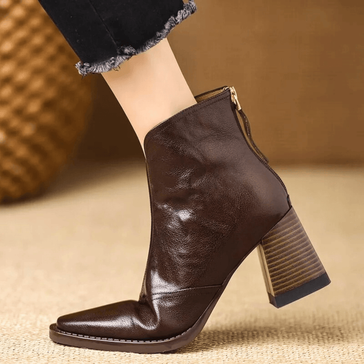 Claudia | Bottines à talon moyen de luxe