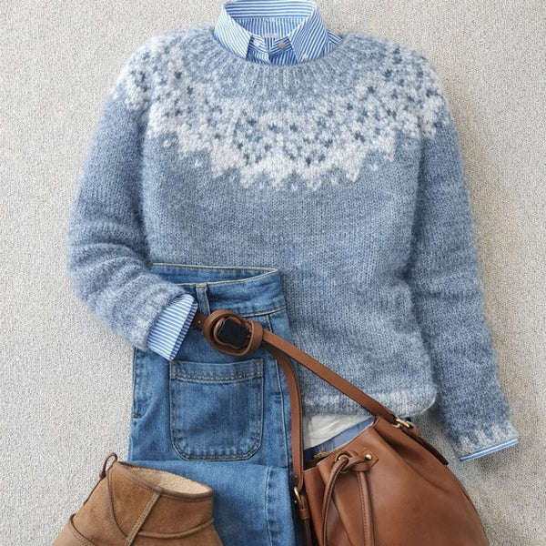 Mia - Pull en Tricot Vintage Classique